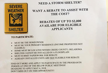 FEMA Storm Shelter Rebates
